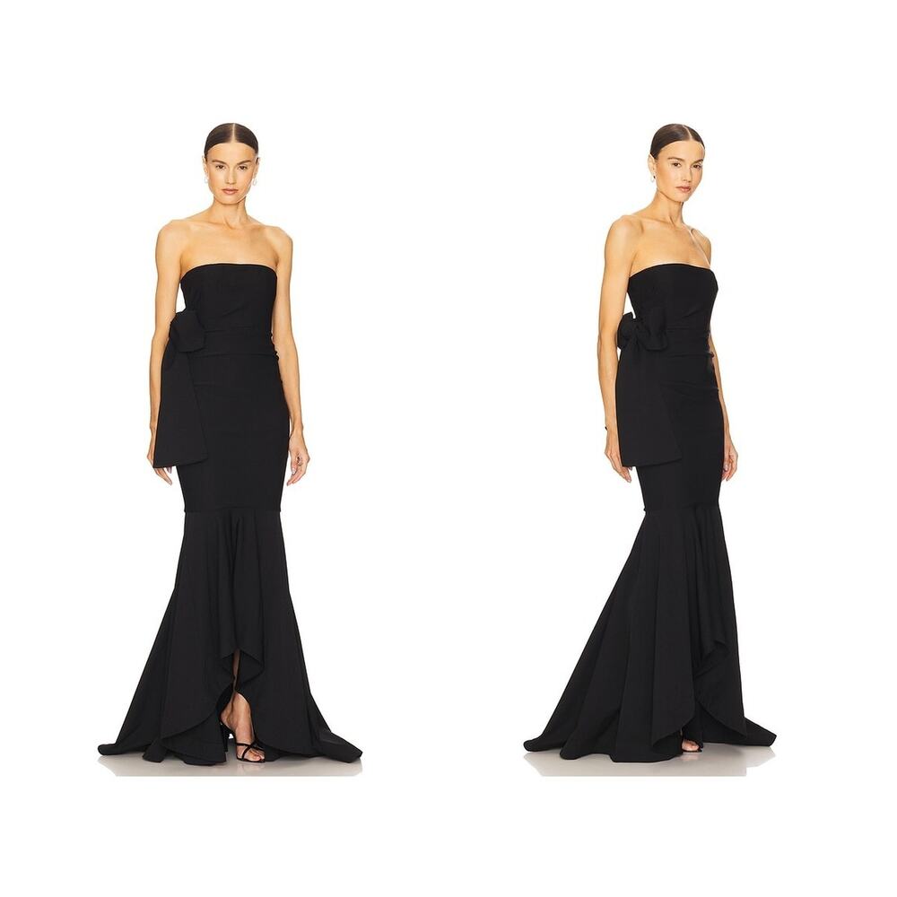 Michael Costello Anyssa Gown Strapless Mermaid Bow Party Formal Prom Gala S